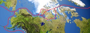 Route through the Northwest Passage